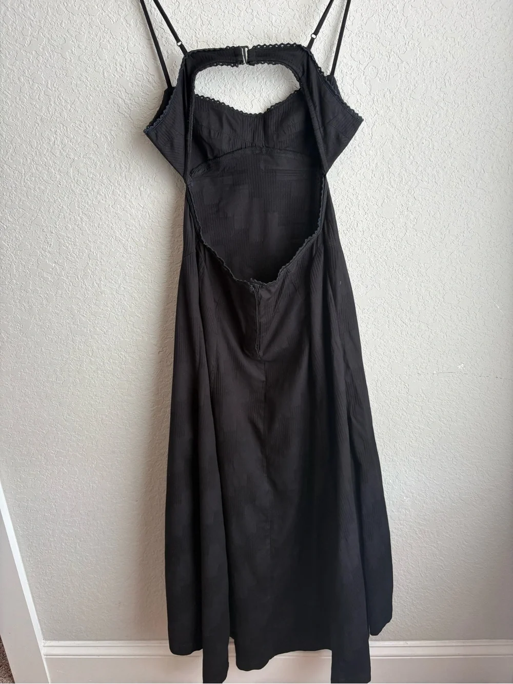Free People Intimately Inma Cutouts Midi Dress Black XS